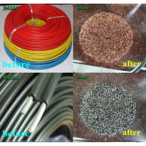 Small Scale Copper Granulator Machine , Copper Cable Granulator No Pollution