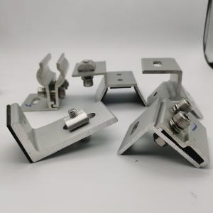 Aluminium Solar Panel Rail Clamps With Limit Bolts And Springs