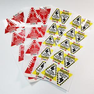 Buy cheap Glossy Warning Label Stickers PVC CMYK Adhesive Waterproof Paper Vinyl product