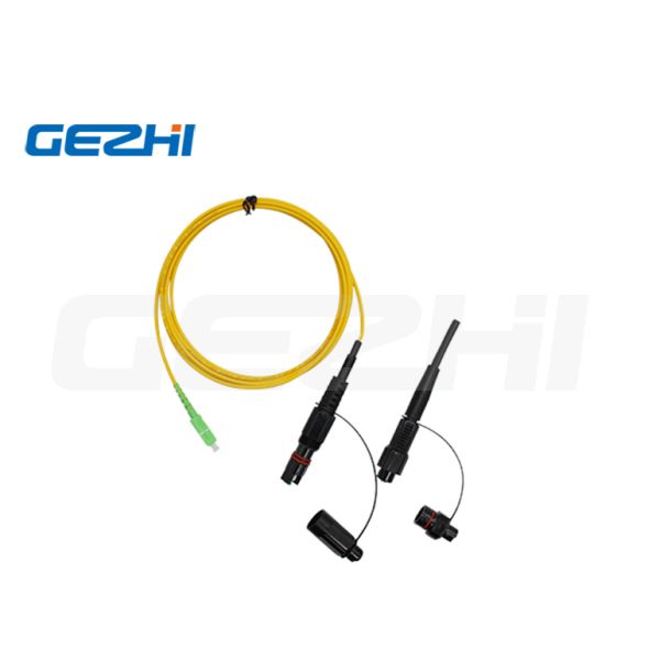 SC 9/125μm Simplex Fiber Optic Waterproof Patch Cord