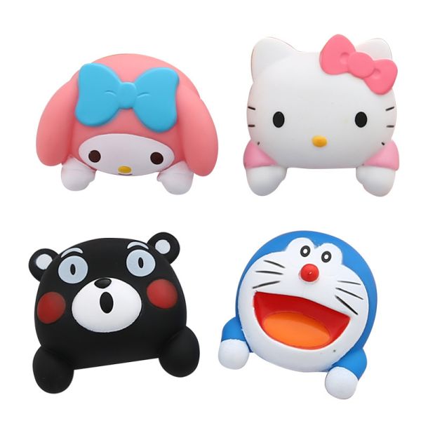 Kt Cat Cartoon Switch Cover Room Decor 3D On-Off Switch Sticker Switch Outlet Wall Sticker