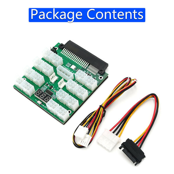 ATX 16x 6Pin Power Supply Breakout Board Adapter For Dell Brand / PSU / BTC Mining