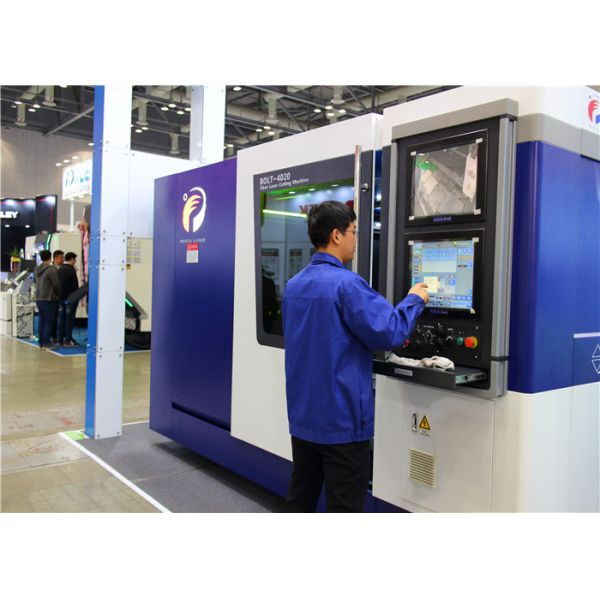 High Performance CNC Machine Laser Cutter For Sheet Plate , 180m/Min Rapid Speed