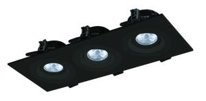 Buy cheap Grille 3×8W Rectangular LED Downlights Ceiling Recessed product