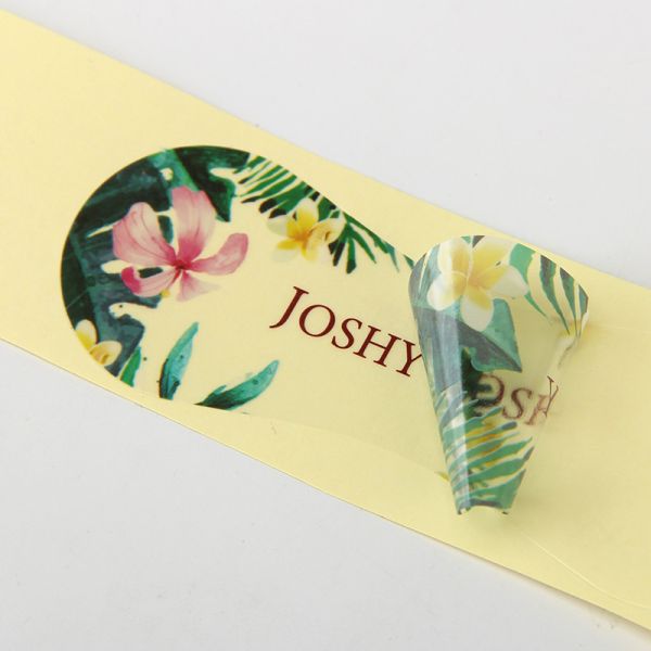 11cm Clear Vinyl Stickers Hygienic Self Adhesive Printer Paper For Swimwear