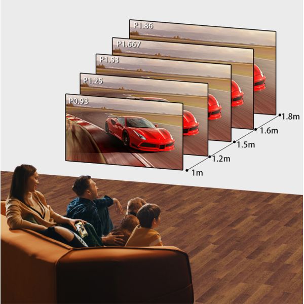 P1.25 Small Pitch LED Display 600x337.5mm Module Size Indoor LED Wall Display Panel