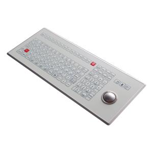 China 106 Keys Medical Membrane Switch Keyboard Trackball Front Panel Mounting on sale