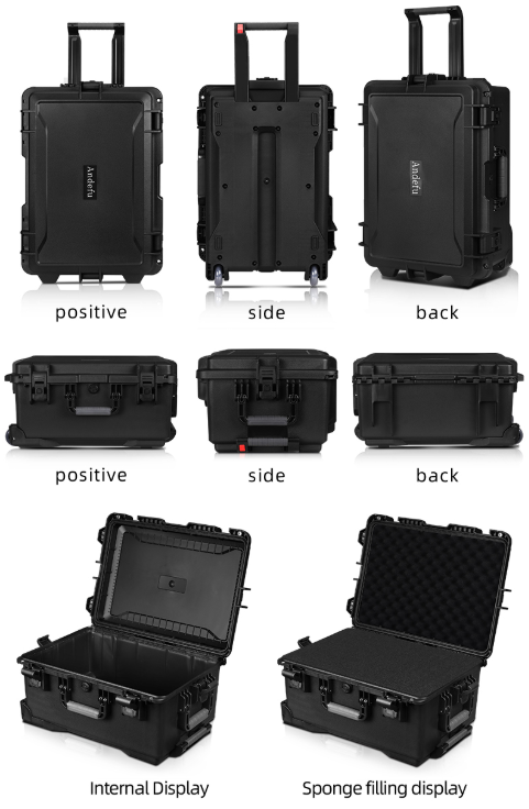 IP67 Waterproof Tool Storage Case 590x420x290mm Heavy Duty Multi Tool Box