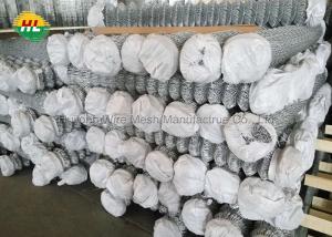 Buy cheap 9 Gauge Chain Link Wire Fence , Galvanized 3.15mm Construction Temporary Fence product