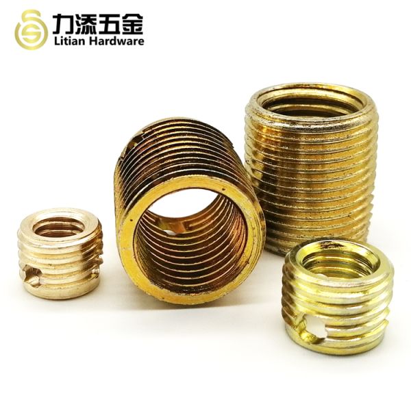 Grade 12.9 Precision CNC Machining Parts Threaded Brass Inserts M8 For Wood