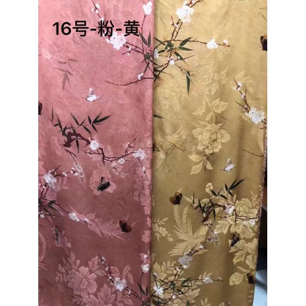 Custom Viscose Jacquard Chinese Elemental Patterns Lightweight Printed Jacquard