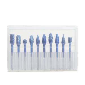 Buy cheap Blue Coating Precision Cutting Made Fast And Easy With Cemented Carbide Burr Set Shank Size 1/8-1/4 INCH Or 3-6MM product