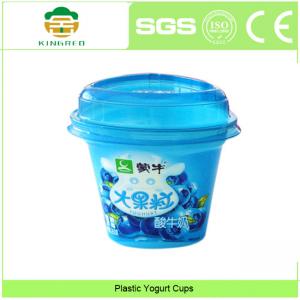 Buy cheap FDA ISO Triangle Plastic Yogurt Cups 6Oz Ice Cream Cups With Lids product