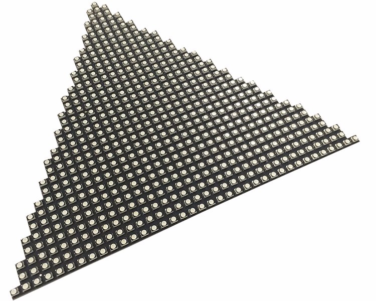 5mm pantalla led triangular para interior