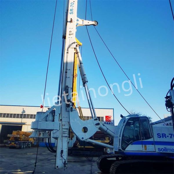 Used Bored Piling Rig Soilmec SR70 With Rock Interlocking Kelly Bar