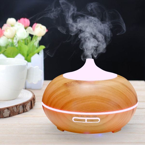 12W 300ml 0.65A Wood Grain Aroma Diffuser For Home