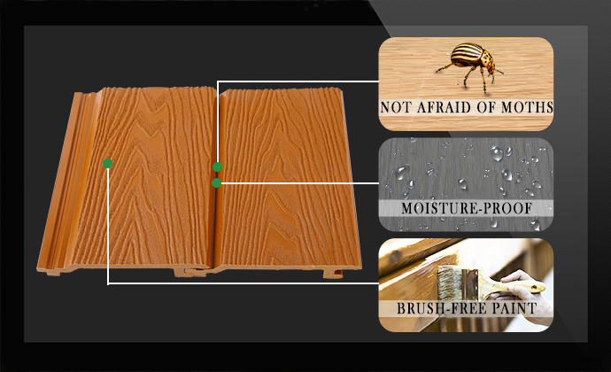 Interior Fluted Wpc Wall Panel with Customized Color Exterior Covering S Exterior Pvc