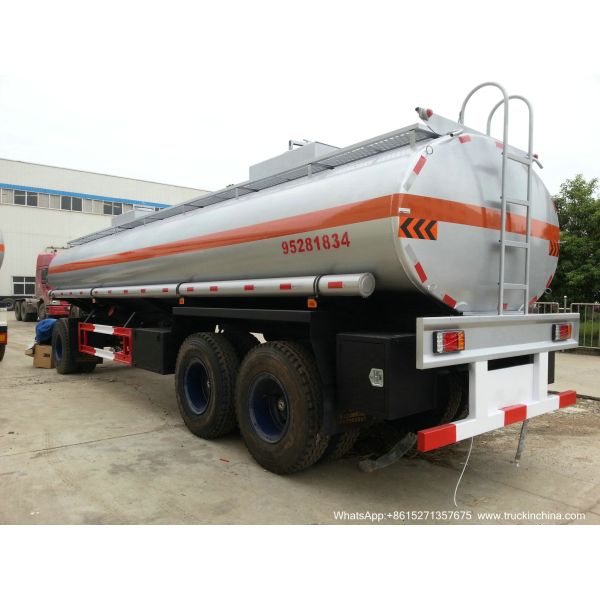 Oil Tank Full Trailer (Customizing 2-3-4 Axles Dolly Tanker 10CBM -30 For Palm Oil Crude Fuel / Petrol Oil Delivery
