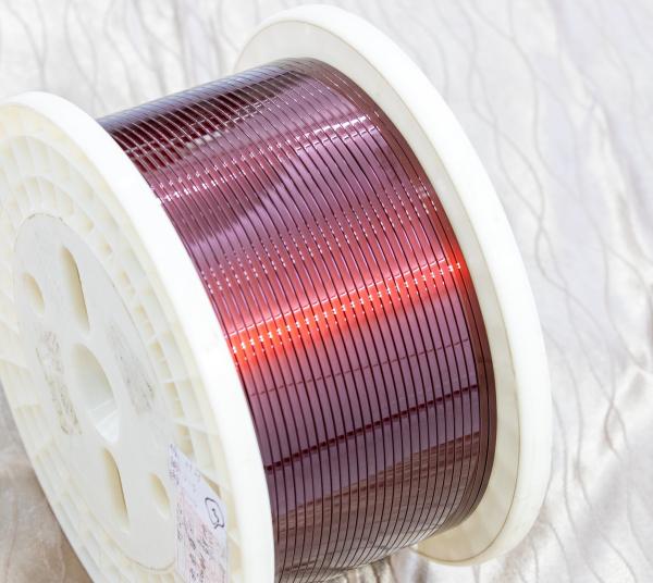 Quality Polyimide Corona Resistant Enameled Flat Copper Wire Rectangular 2mm - 8mm Width for sale