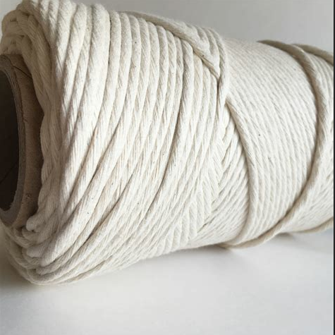 Twist Braided 100% Natural Cotton Rope Macrame 3mm Specifications 2mm-60mm