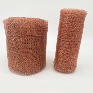 Buy cheap Durable Copper knitted Wire Mesh Fabric With Single Copper Wire product