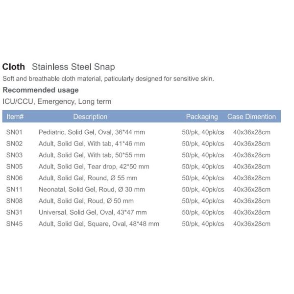 Berry ECG Accessories Cardiac Monitor Electrodes For Medical