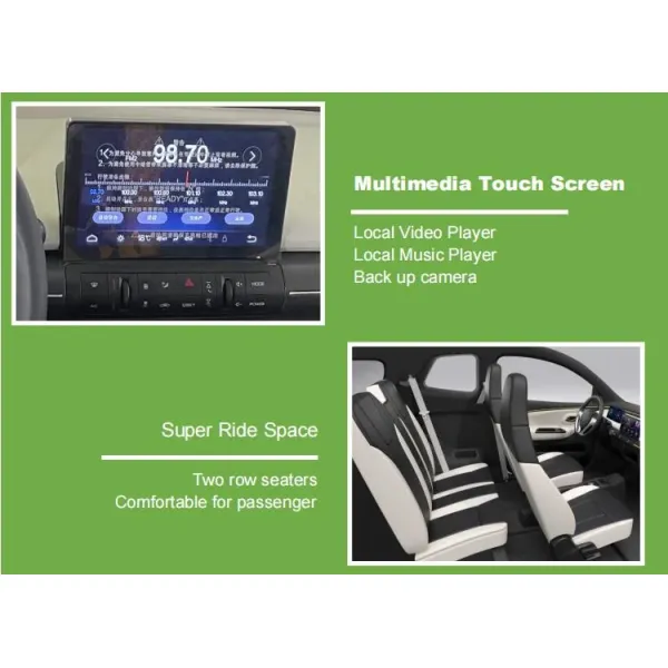 New Model 3 Door Electric Vehicle 4 Seats China Electric Cars with CE Certificate