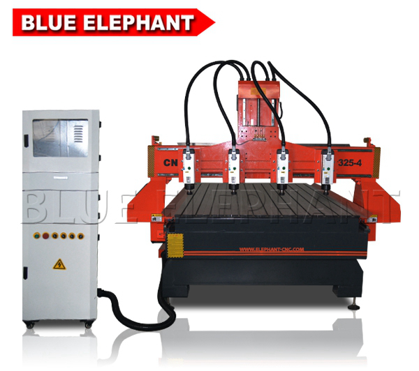 Multi Spindle CNC Router Machine With Air Cooling Spindle And NC Studio 53C Control System