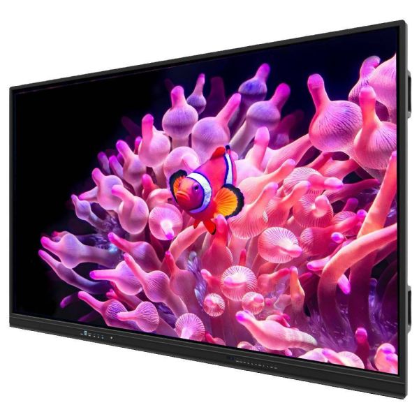 75-Inch 4K Resolution 40-Point Touch Interactive Flat Panel Smart Whiteboard for Classroom Use
