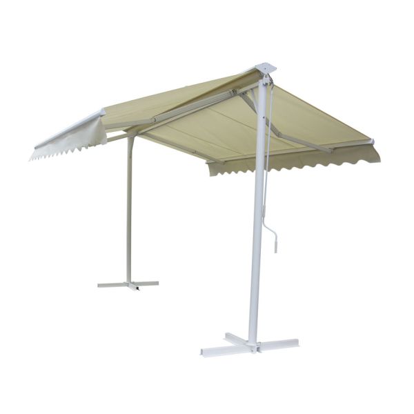 Double Sides Balcony Retractable Awning For Sunshade Wind