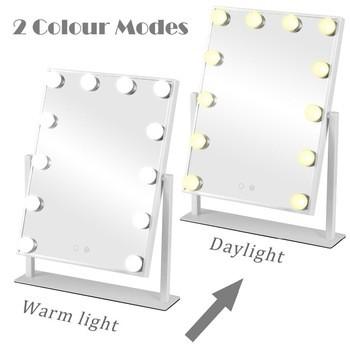 Quality Tabletops Led MakeUp Mirror With LED Bulb & Dimmer USB Powered for sale