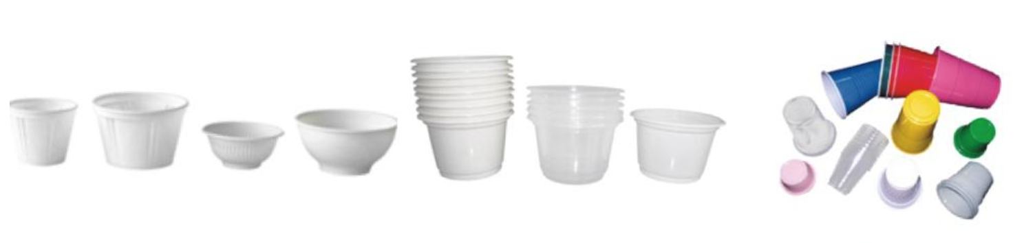 Servo Motor Plastic Thermoforming Machine PLC Touch Screen Square Steel Structure