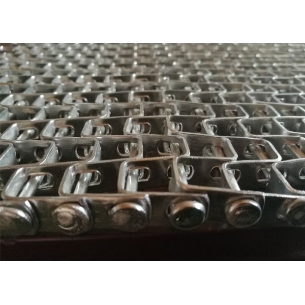 304 Stainless Steel Mesh Belt Flat Conveyor Belt For Steak Process Oven