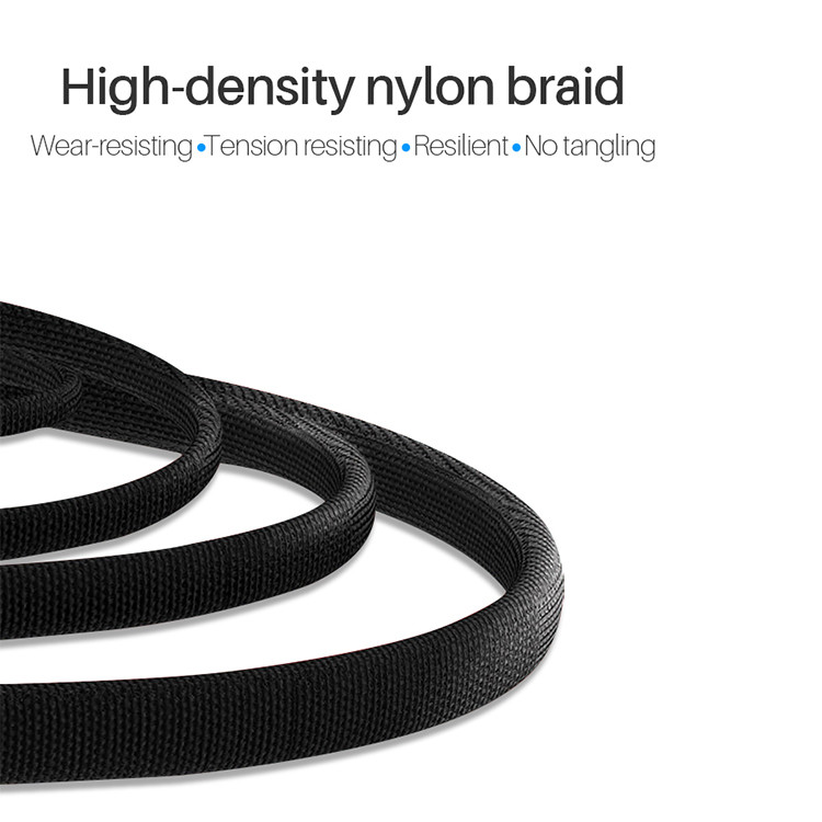 Durable 3A Nylon Braided Micro USB Cable For Android Phone