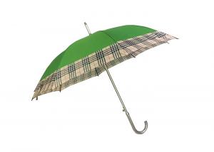 China Aluminum Bone Pongee Umbrella , Self Opening Umbrella Rustproof Lightning Resistant on sale