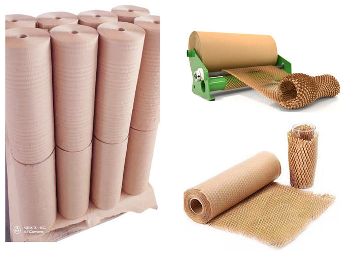 Buy cheap Customized 30m Honeycomb Paper Wrap Roll For Gift Packing product