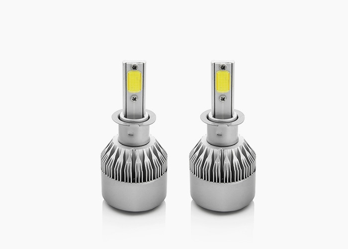 H3 Cob Led Headlight Bulbs , Auto LED Head Lamp 36W 3800lm 30000hrs Life Span