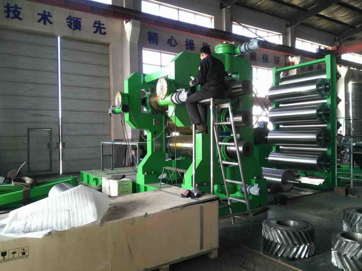 160Kw Rubber Calender Machine Rubber Conveyor Belt Production Line