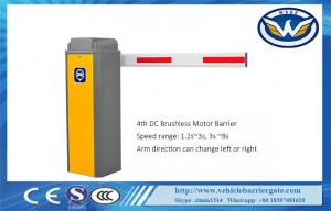China RFID Reader Automatic Barrier Gate Loop Sensor DC Brushless Motor Car Parking Gate on sale