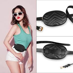 Crossbody Fashion Fanny Pack PU Leather Waterproof Belt Bag