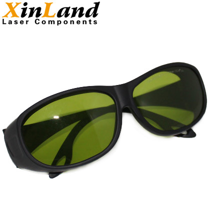1064nm Optical Density 5+ Laser Safety Glasses Green Lens To Protect Eyes