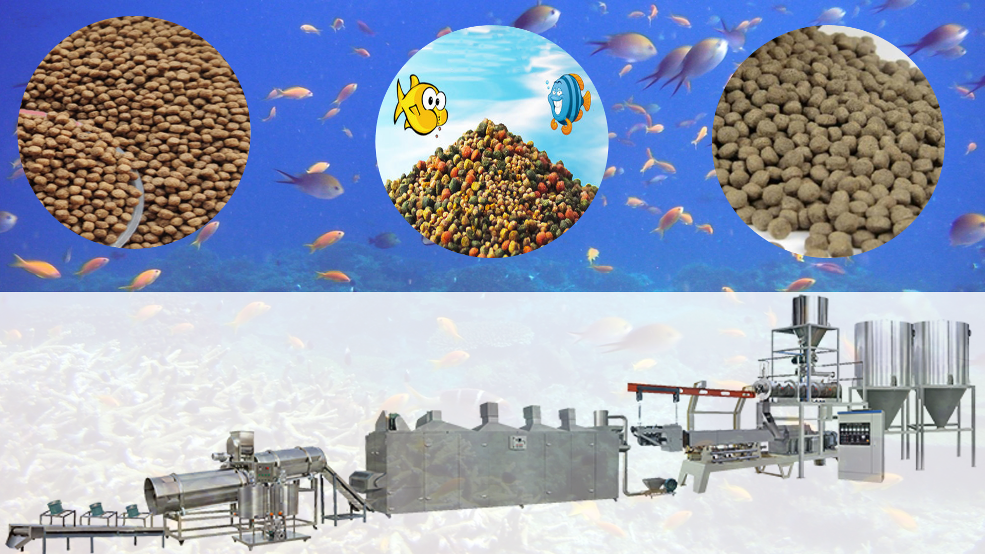 SS 201 Pet Food Processing Line Twin Screw Extruder Automatic