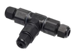 Buy cheap Contact Resistance 20mΩ Black Waterproof Cable Connector Effective Protection product