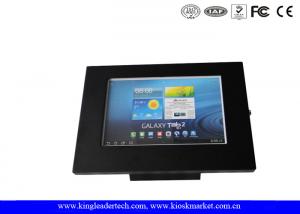 Buy cheap Matt Black Ipad Kiosk Stand Unimpeded Tablet Kiosk Enclosure For Samsung product