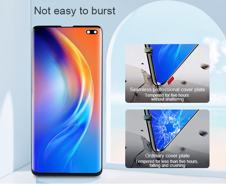 Samsung Galaxy S8 S9 S105G OCA Glass Phone Front Glass ODM