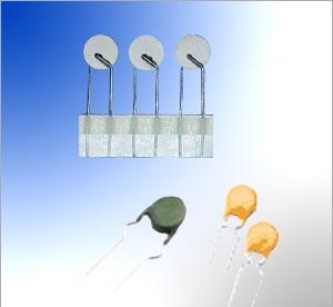 Mini Radial Leaded 12 ohm PTC Thermistor , Vishay BC Components
