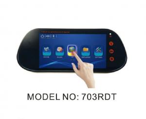 China 7 Inch Capacitive Rear View Mirror Display Built In USB / TF Card Port on sale