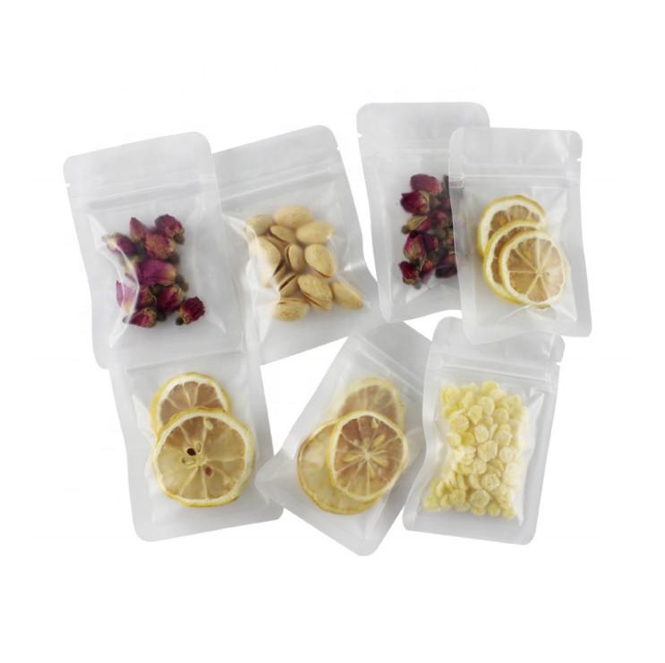 Buy cheap Matte Frosted Flat zipper Plastic Packaging Bag pouch For Nuts Candy product