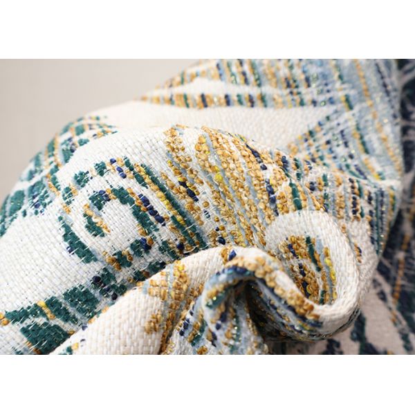 Palace Style Gradient Jacquard Fabric With Gold Thread For Sofa Cover