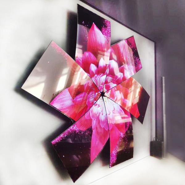 AMOLED display in curved configuration